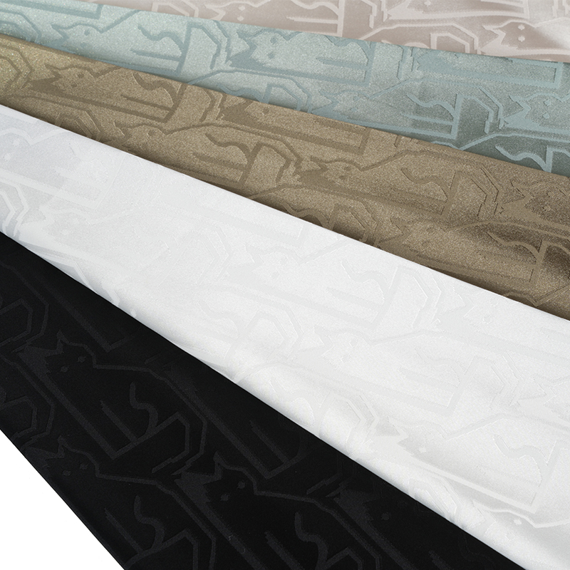 75D Stretch saténové nepravidelné kočičí hlavy