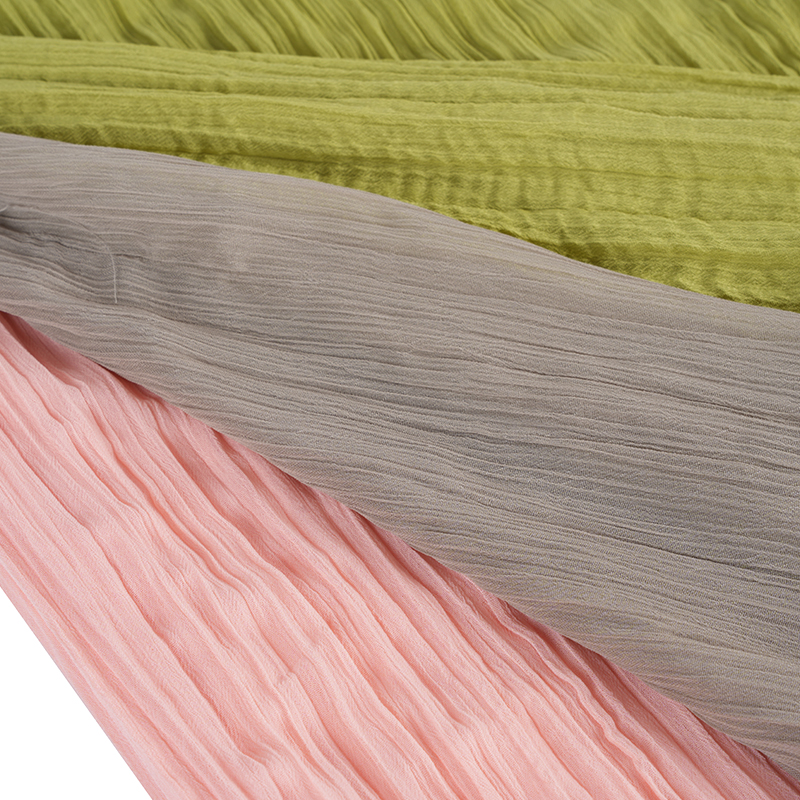 75d šifonové krepové skládané tkaniny