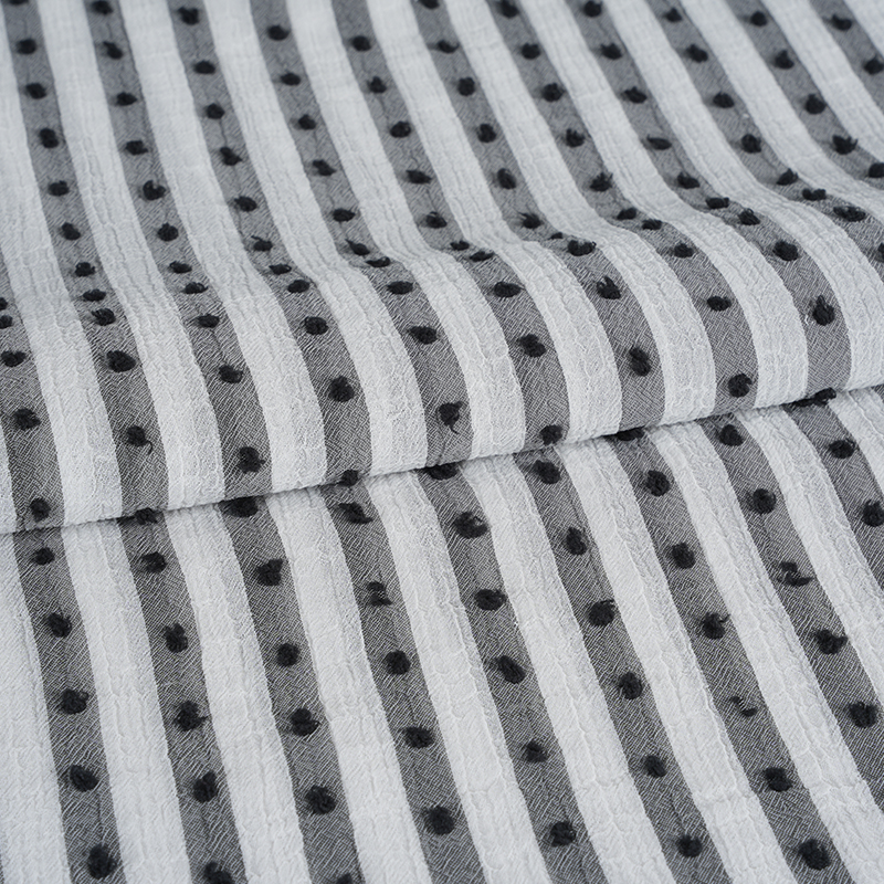 75D kationtový nano krepový proužkový tisk