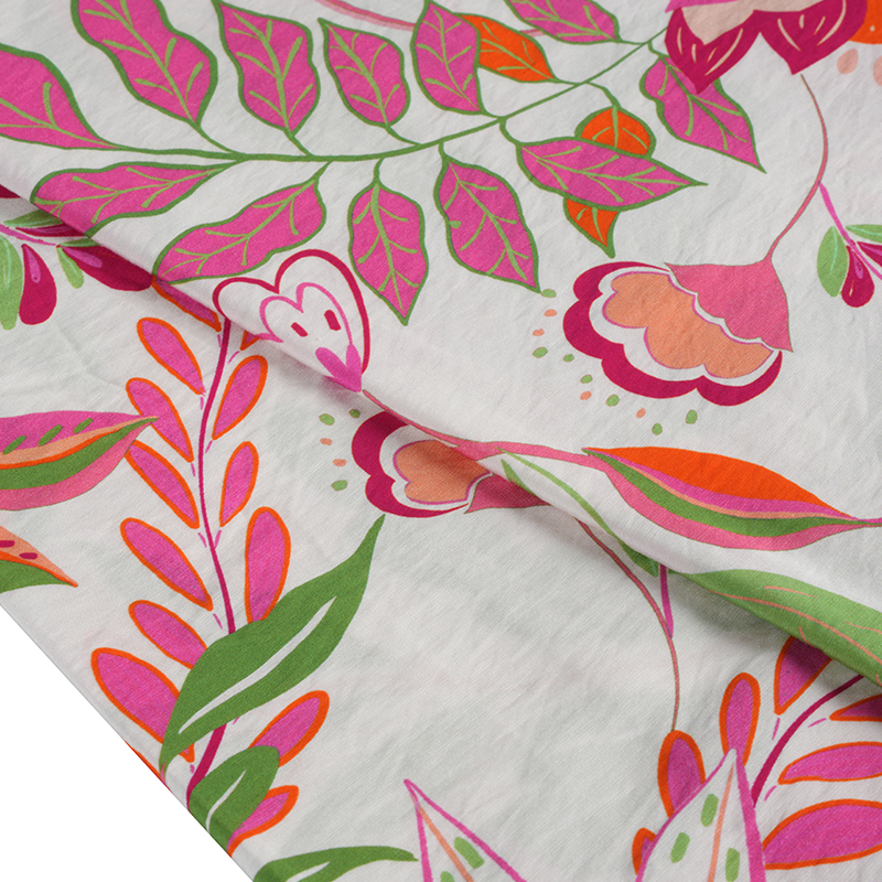 Rn Pololesklý Plain Bird Of Paradise Print Fabric