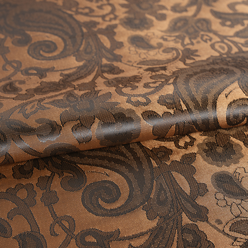 Polyesterový žakár s vroubkovaným květem