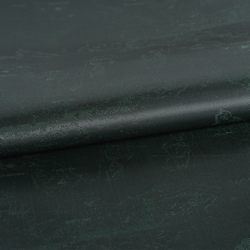 Polyester kationtové anglické logo Mapa Jacquard