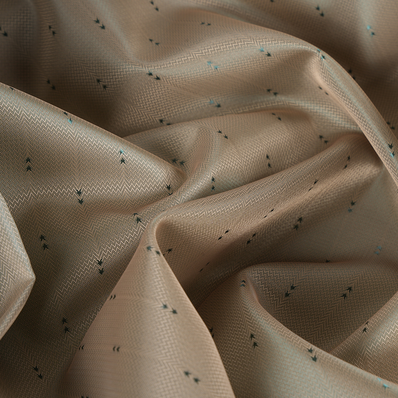 Polyesterové bílé vlákno vlnité Arrow Stripe Jacquard