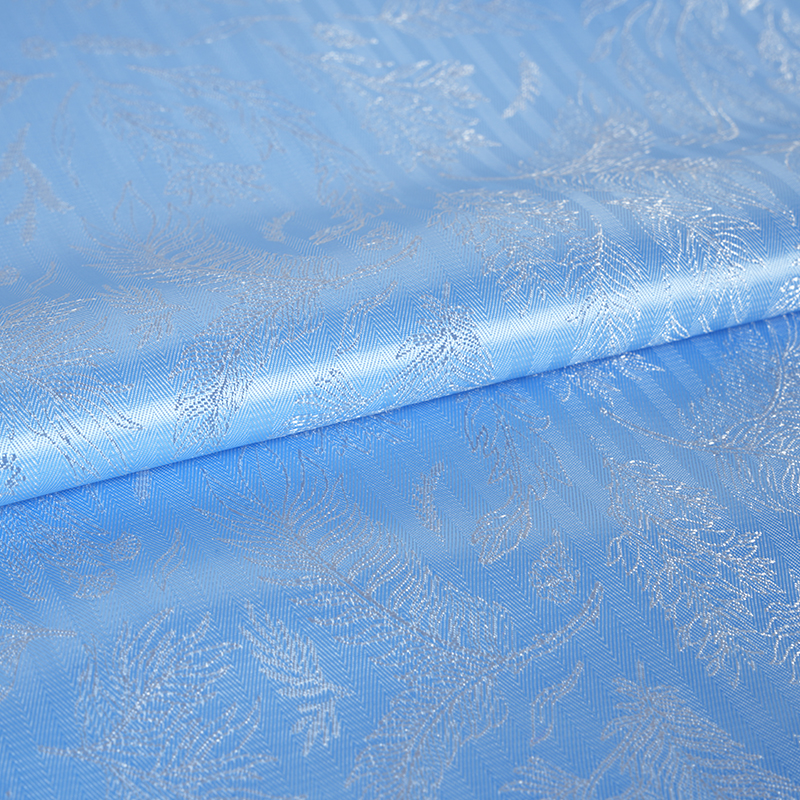 PV červená košile Leaf Jacquard Fabric