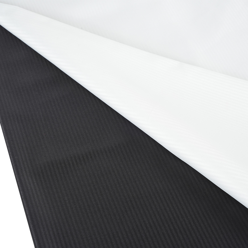 Žakárová pruhovaná tkanina na kapsy barvená polyesterovou přízí