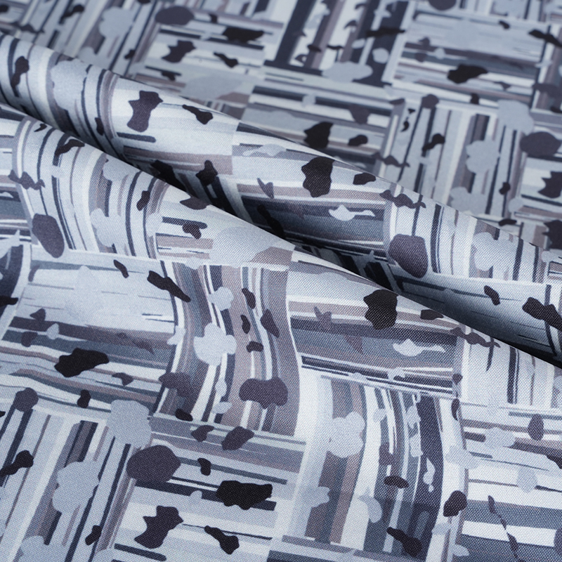 100D*40S Cool hedvábná bavlna Abstraktní pozitivní a negativní bloková tkanina pro digitální tisk