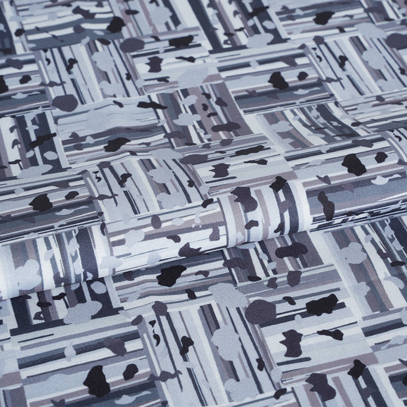 100D*40S Cool hedvábná bavlna Abstraktní pozitivní a negativní bloková tkanina pro digitální tisk