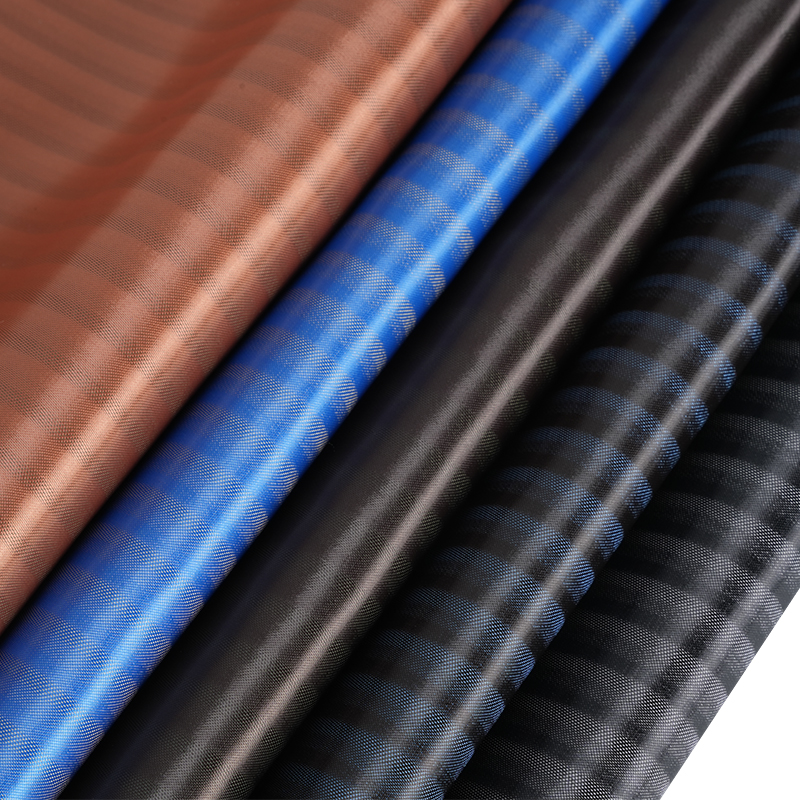 PV saténová tkanina se skrytým pruhem