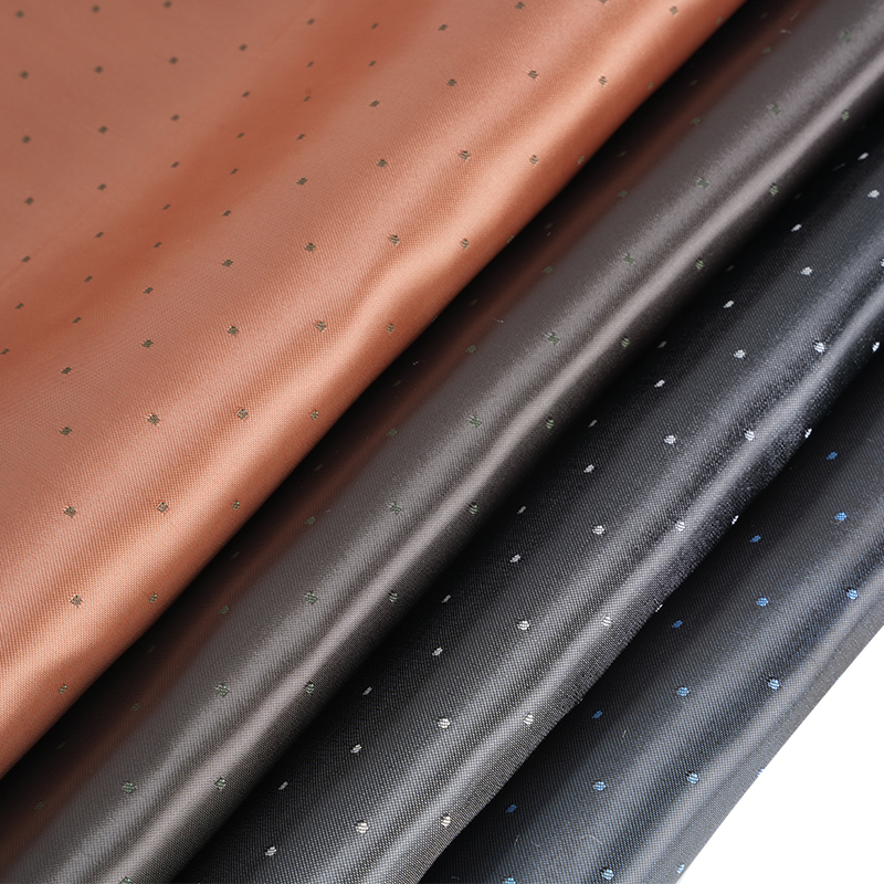 PV Satin Dot Jacquard Fabric